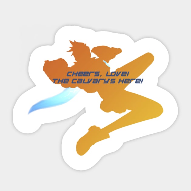 Tracer - Cheers Love! Sticker by daniellecaliforniaa